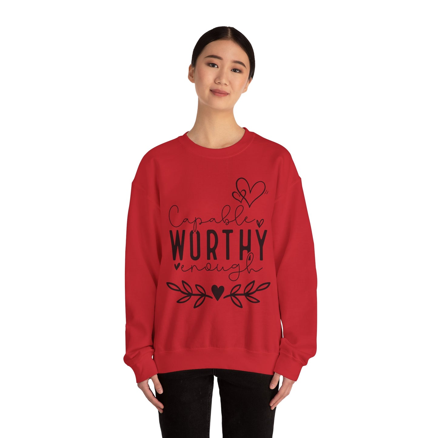 Capable & Worthy Unisex Crewneck Sweatshirt