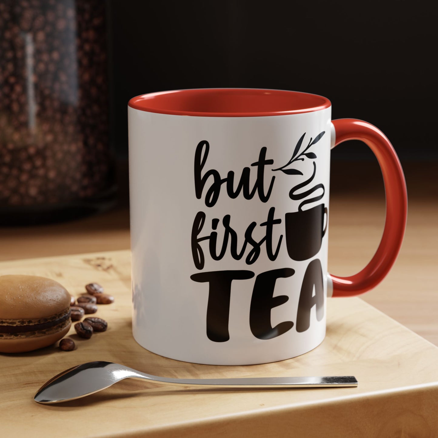 But First Tea Accent Coffee Mug