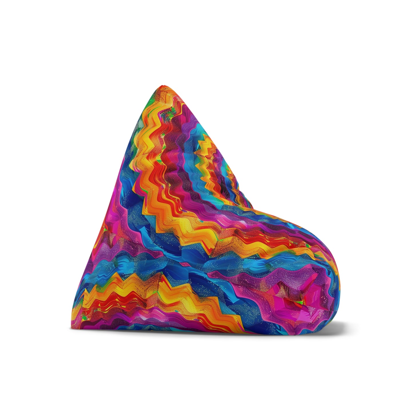 Colorful Zigzag Bean Bag Chair Cover