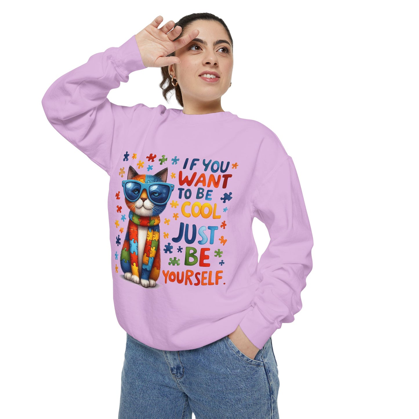 Cool Cat Inspirational Sweatshirt