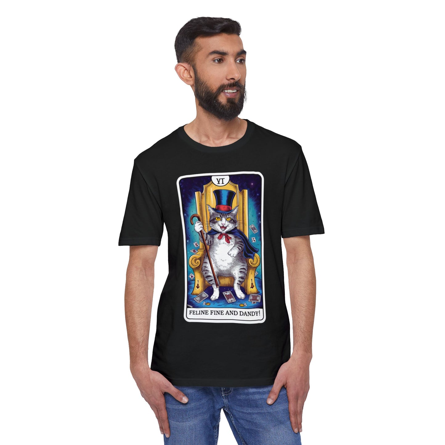 Feline Fine and Dandy Cat T-Shirt