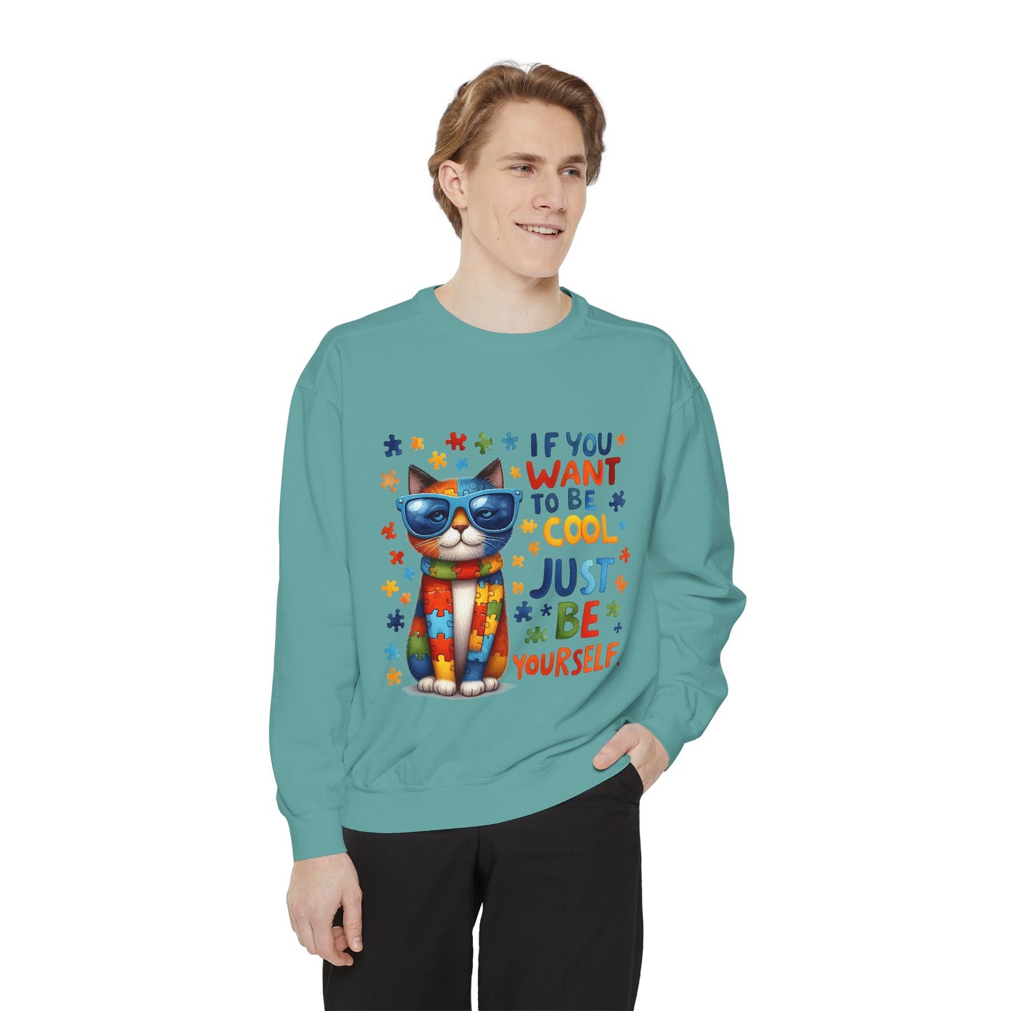Cool Cat Inspirational Sweatshirt
