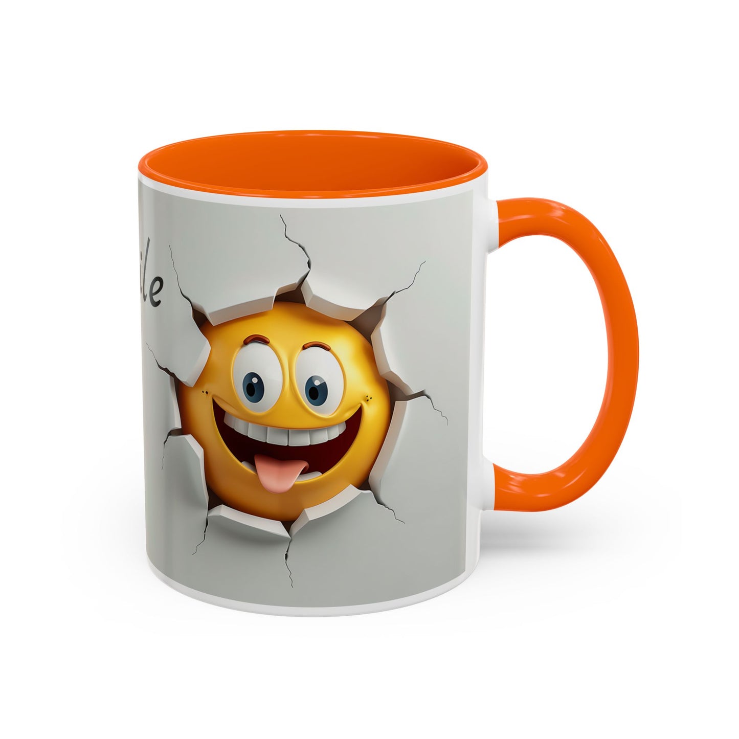 Funny Smile Accent Coffee Mug