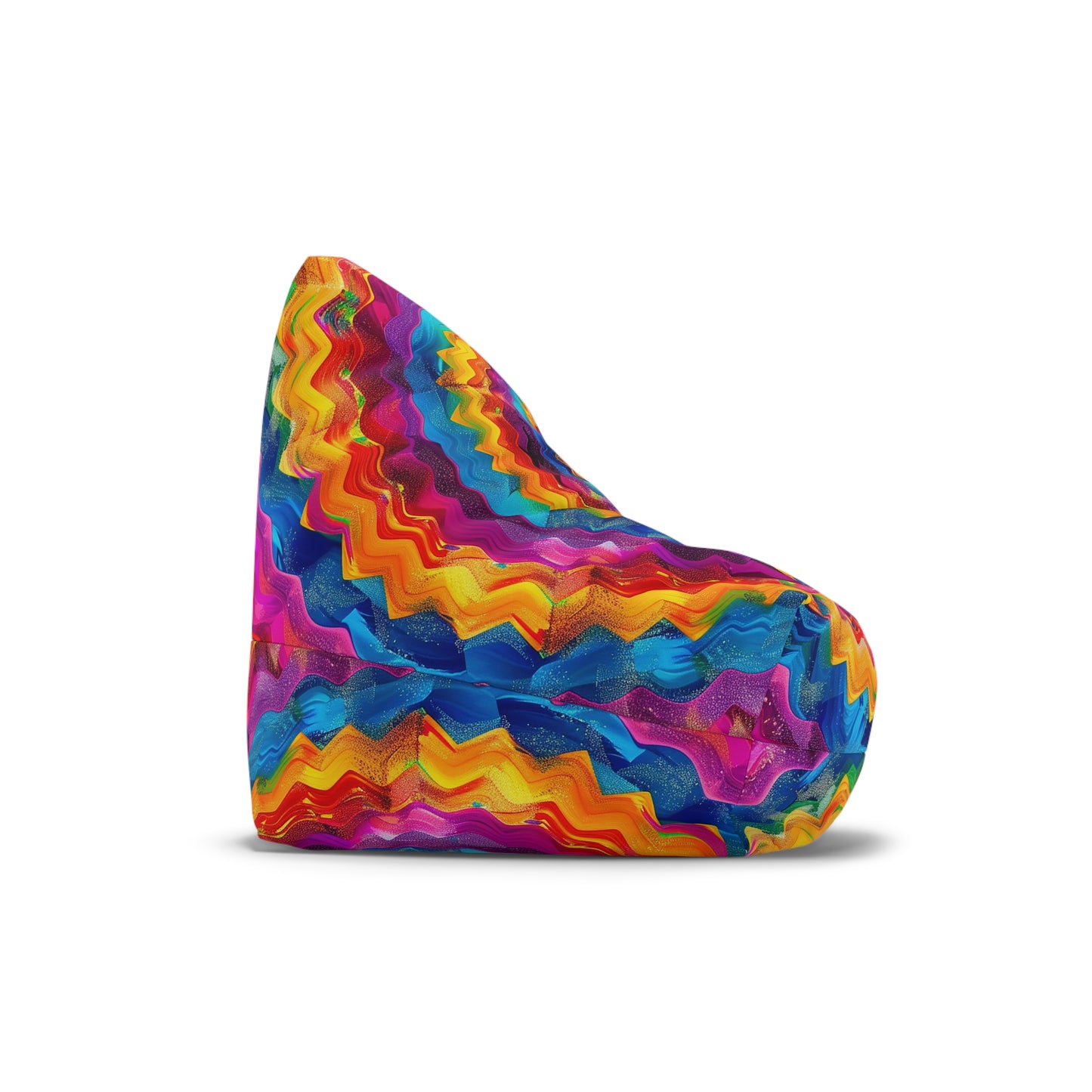 Colorful Zigzag Bean Bag Chair Cover