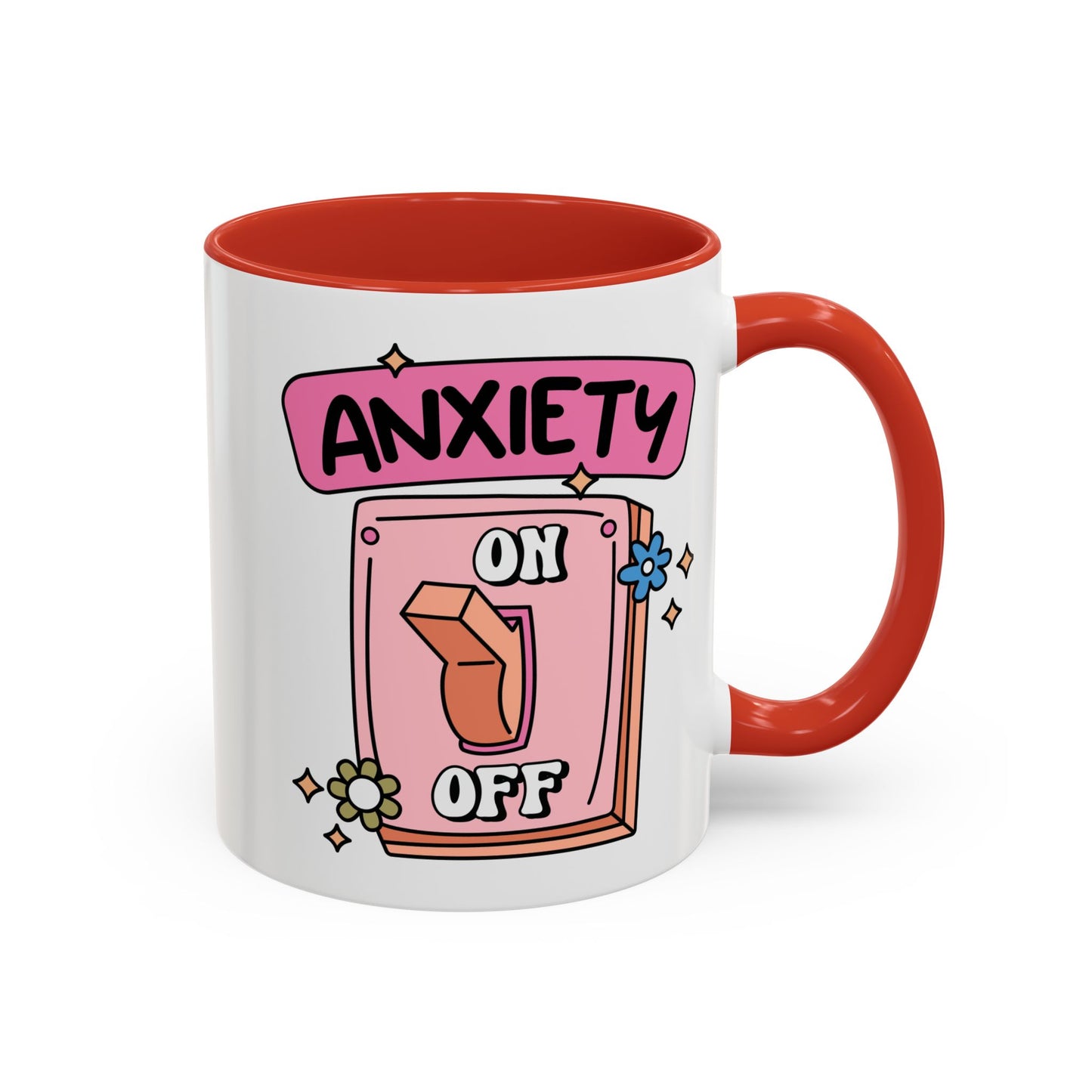 Anxiety On/Off Accent Coffee Mug