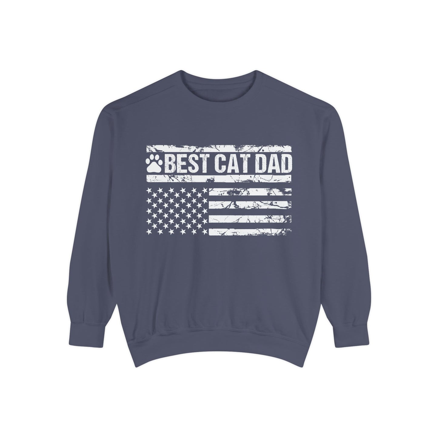 Best Cat Dad Unisex Garment-Dyed Sweatshirt