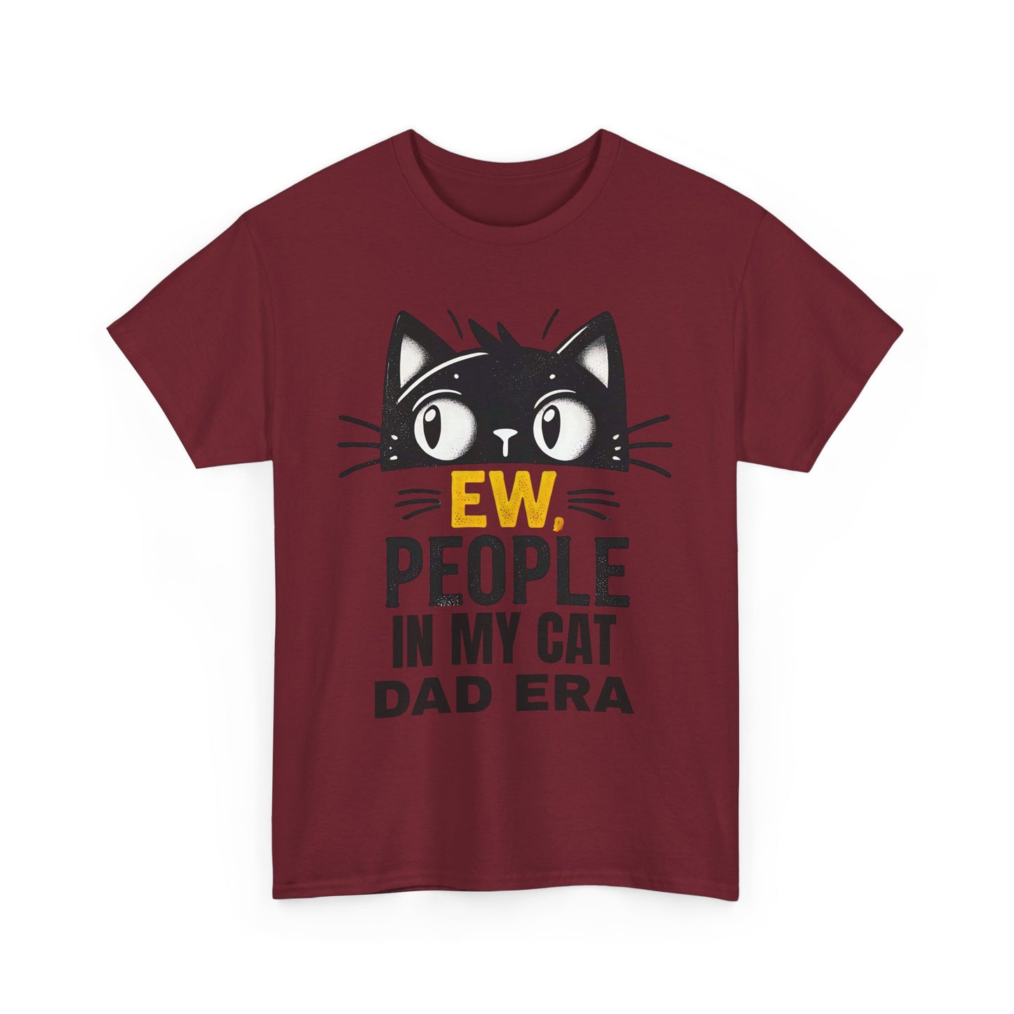 PEOPLE IN MY CAT DAD ERA Unisex Heavy Cotton Tee