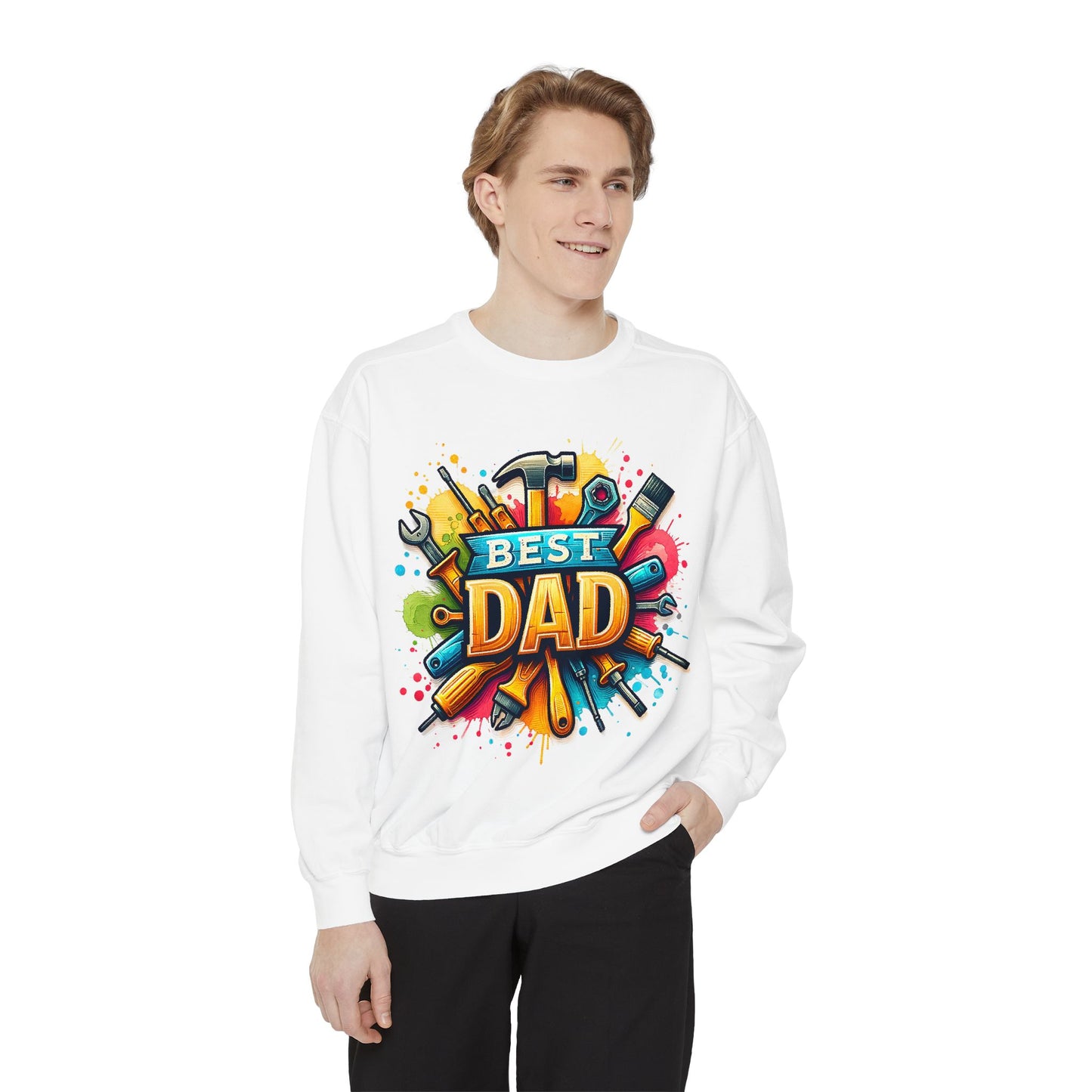 Best Dad Garment-Dyed Sweatshirt
