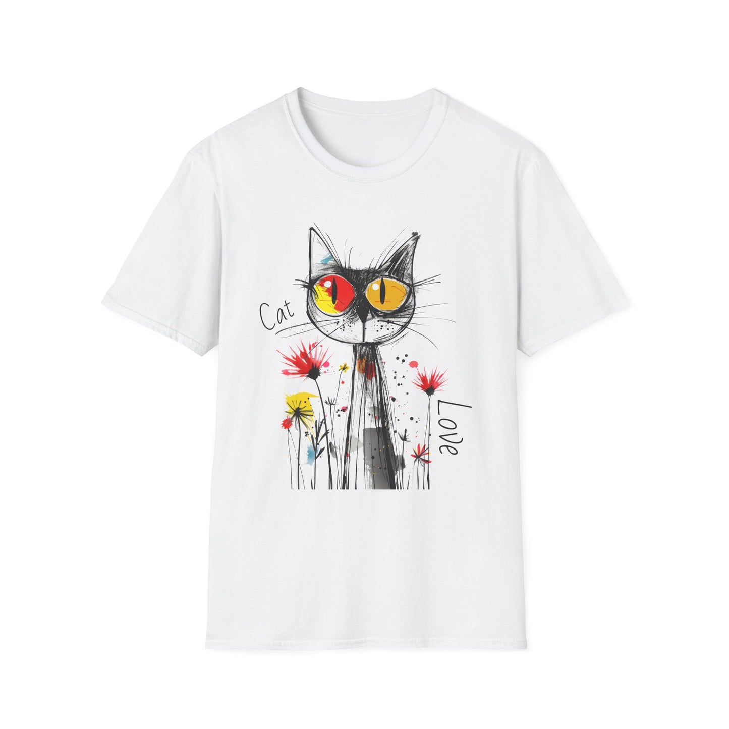 Cat Love Unisex Softstyle T-Shirt