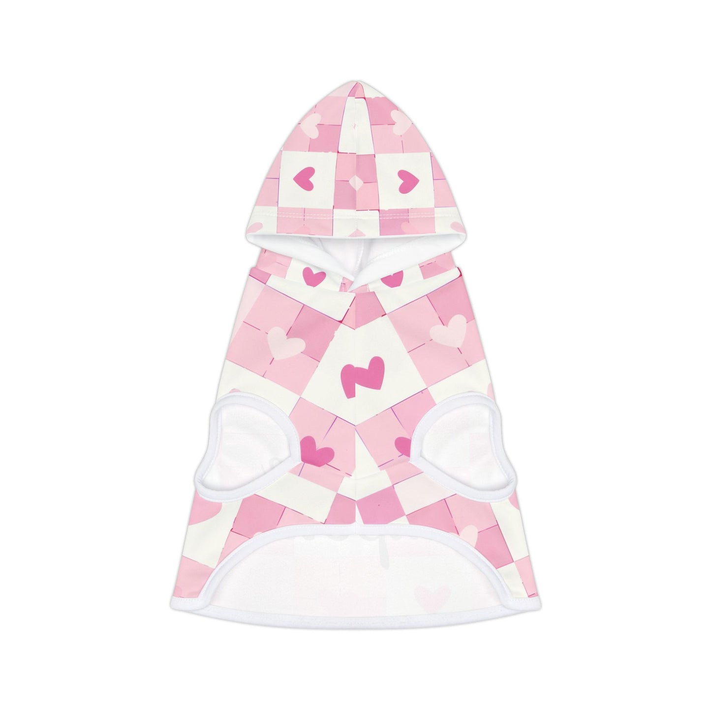 Cute Pink Heart Pet Hoodie