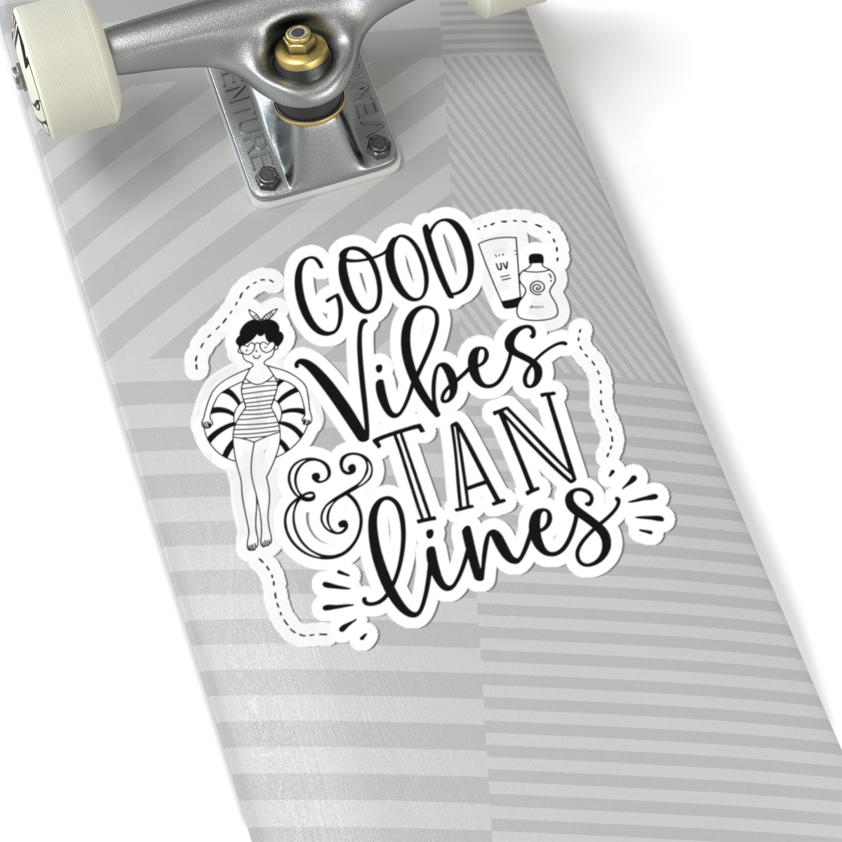 Good Vibes & Tan Lines Kiss-Cut Stickers