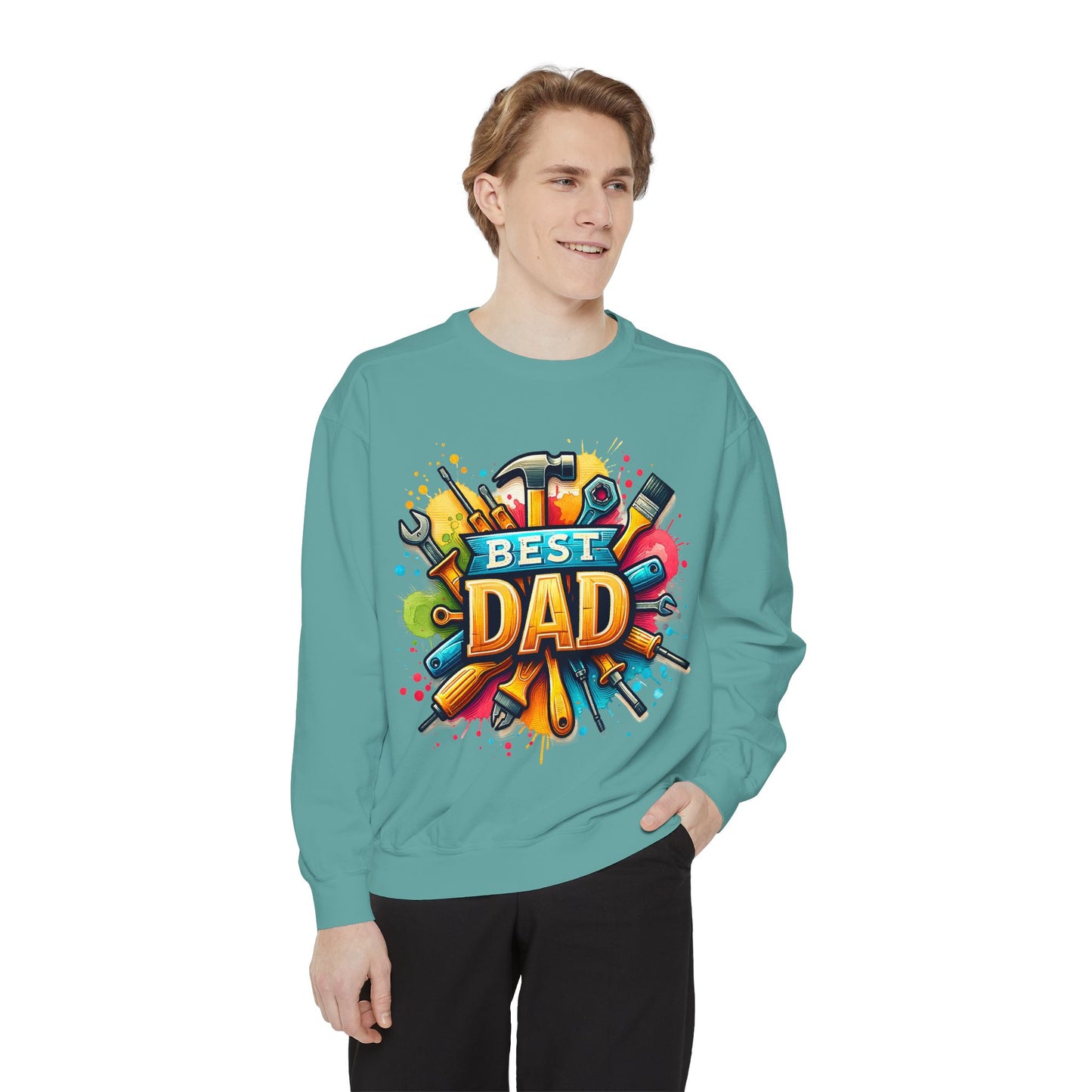 Best Dad Garment-Dyed Sweatshirt