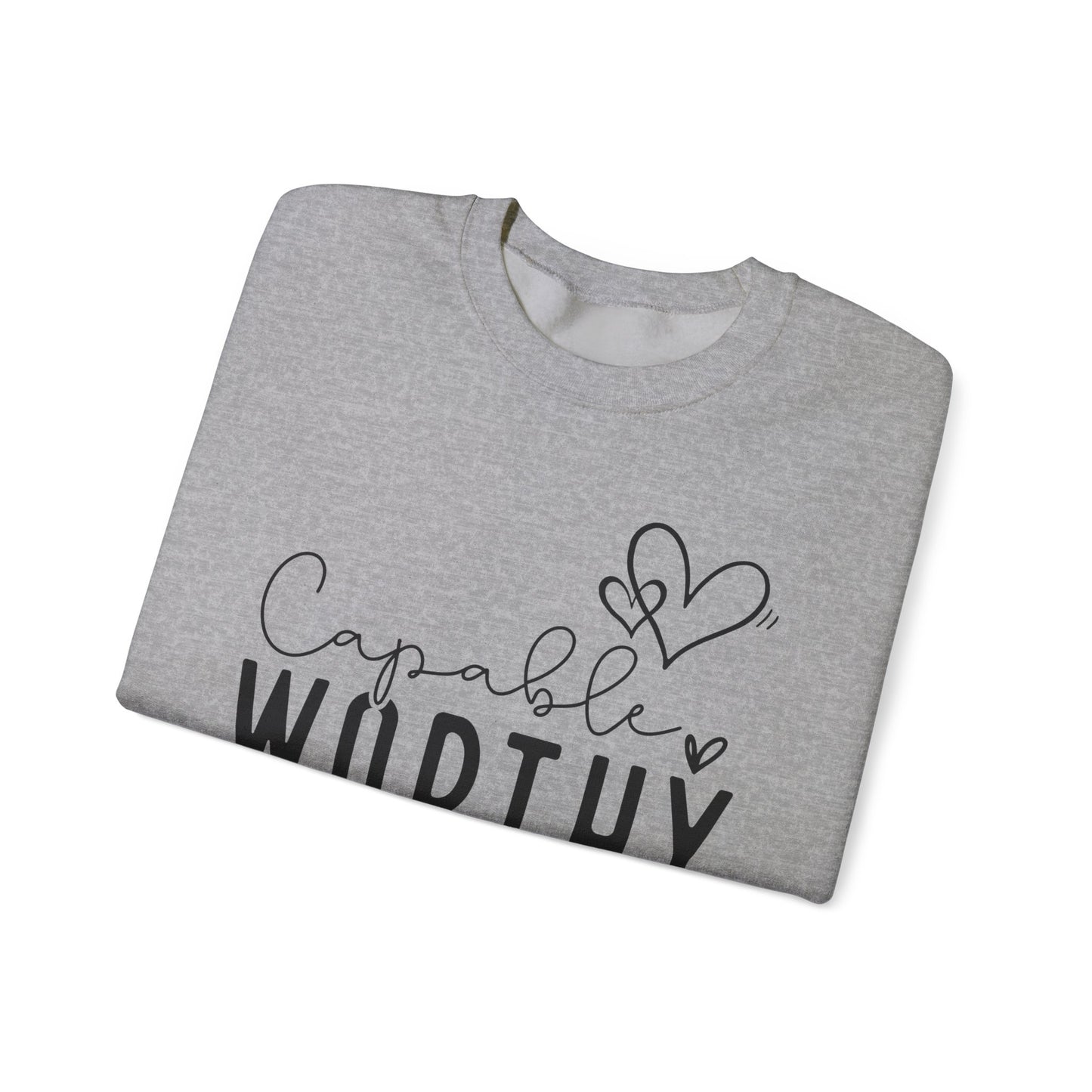 Capable & Worthy Unisex Crewneck Sweatshirt