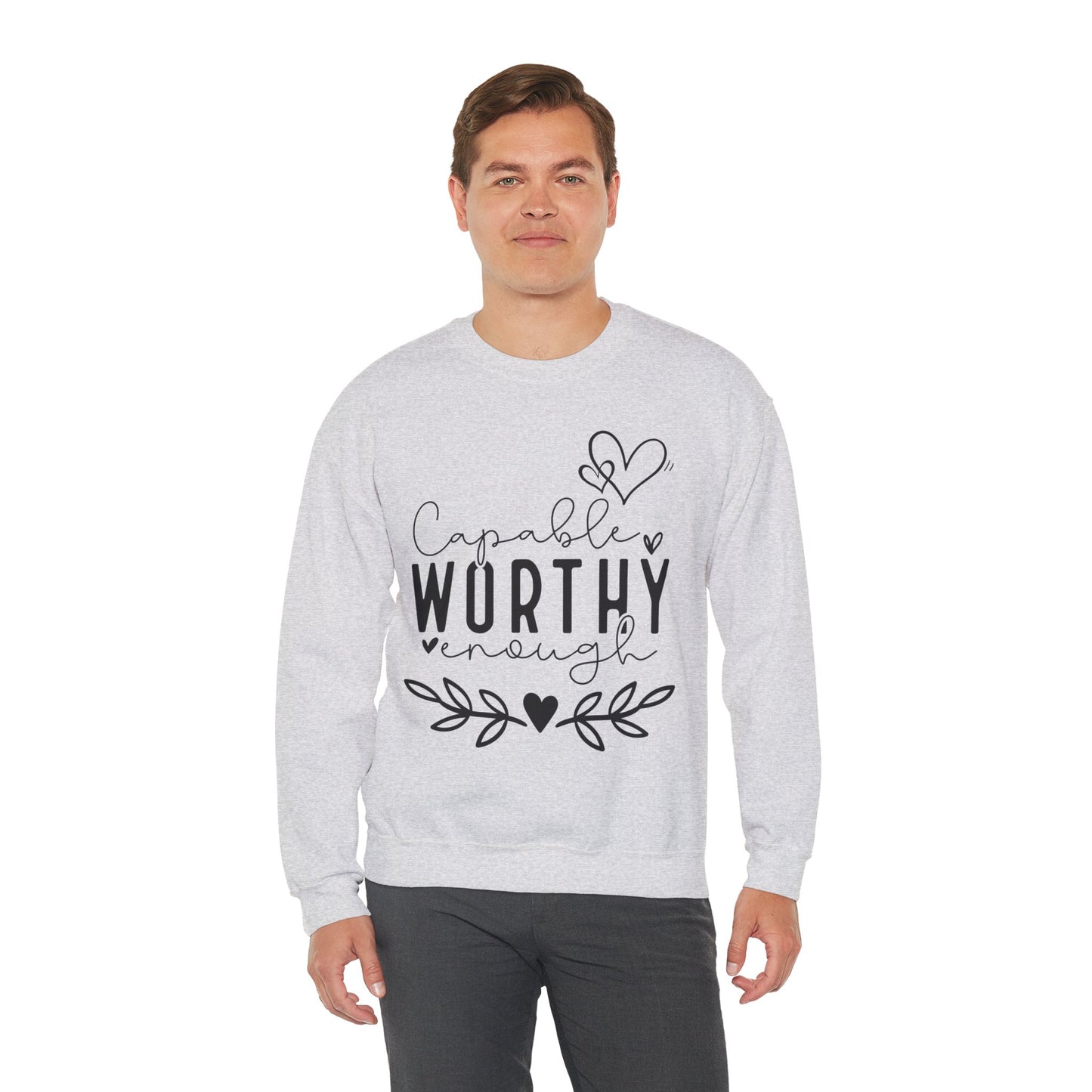 Capable & Worthy Unisex Crewneck Sweatshirt