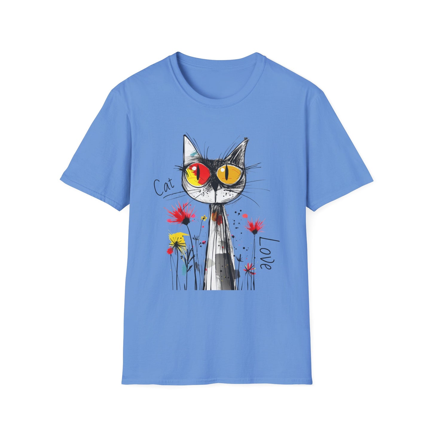Cat Love Unisex Softstyle T-Shirt