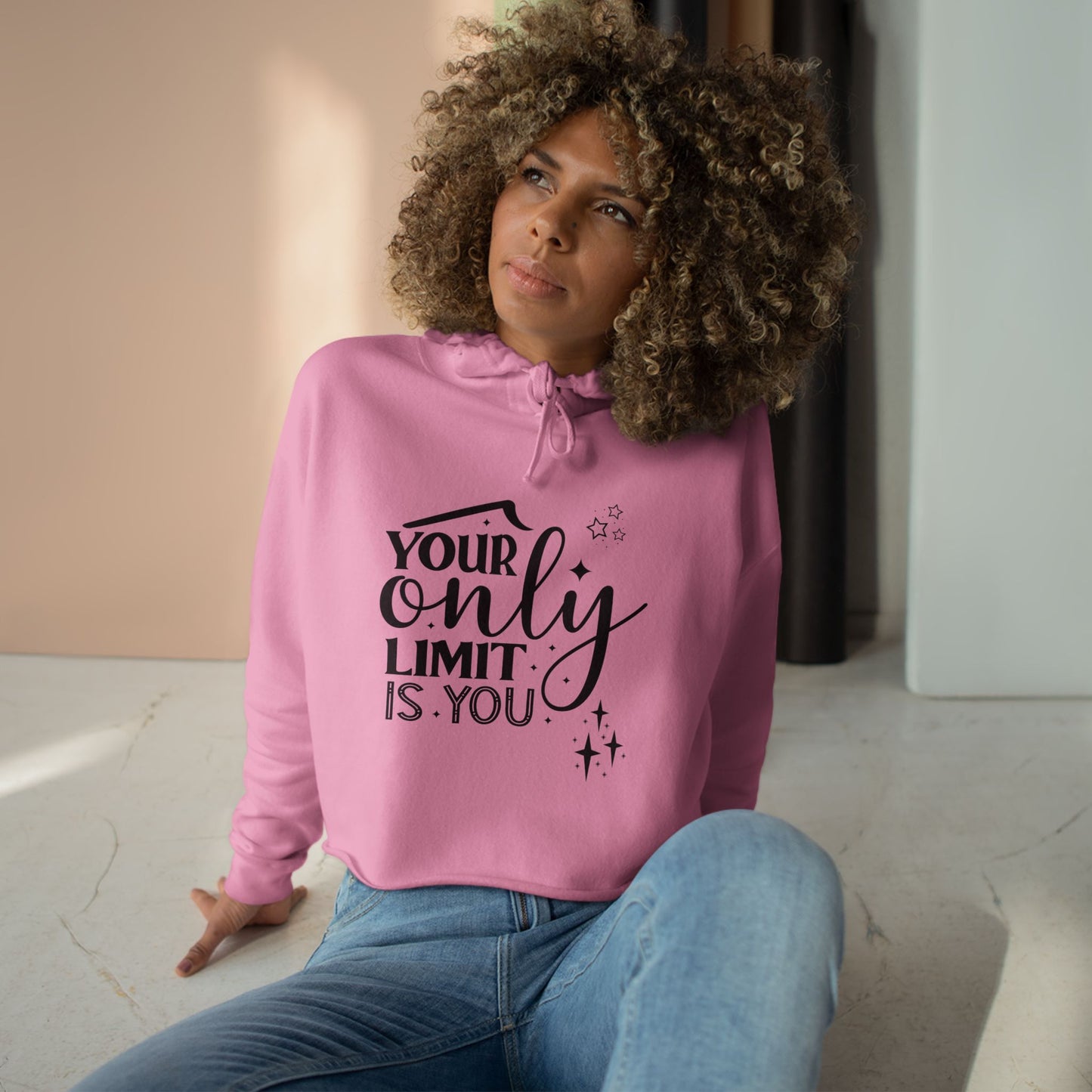 Your Only Limit is You-Crop Hoodie