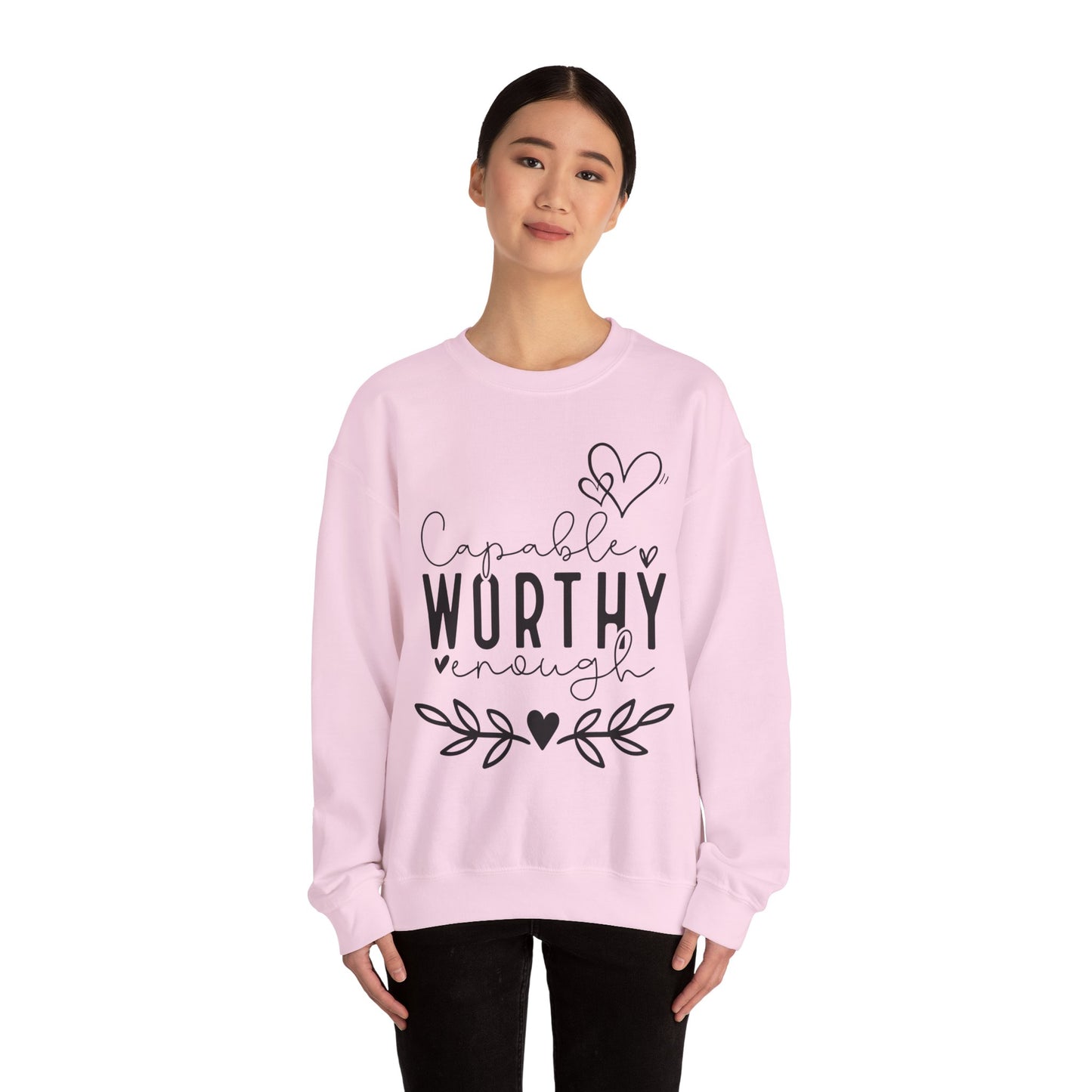 Capable & Worthy Unisex Crewneck Sweatshirt