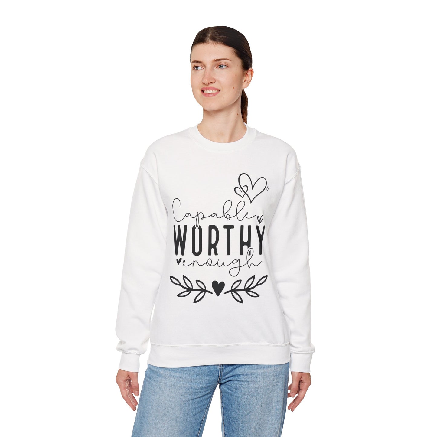 Capable & Worthy Unisex Crewneck Sweatshirt