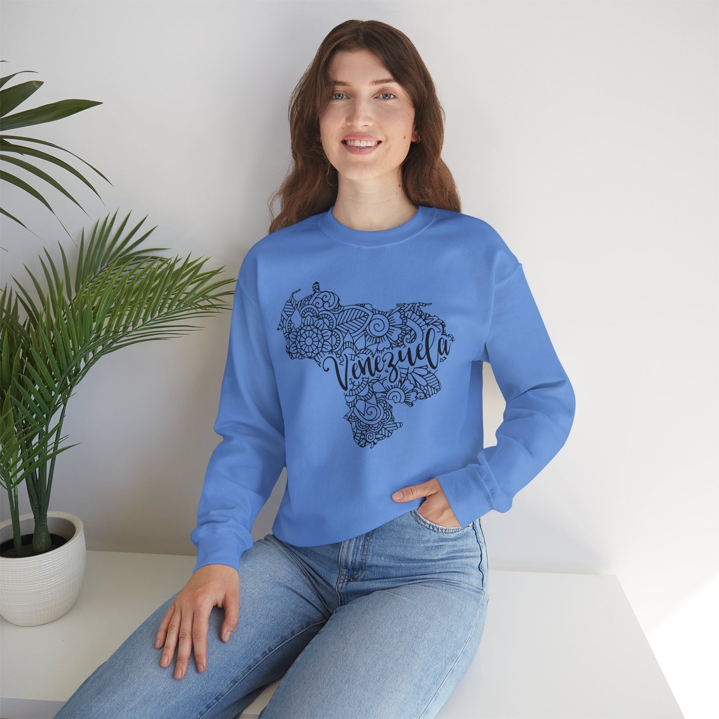 Venezuela Map Crewneck Sweatshirt