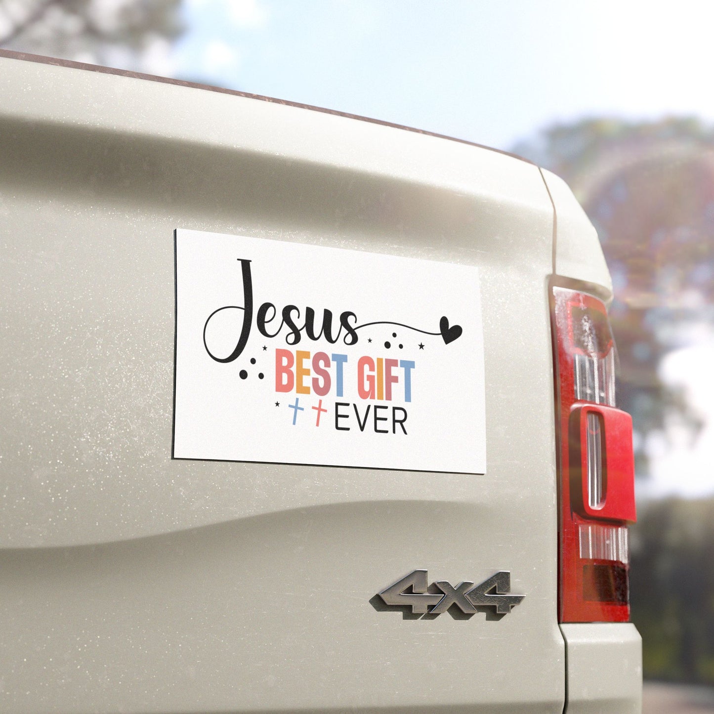 Jesus Best Gift Ever Car Magnet