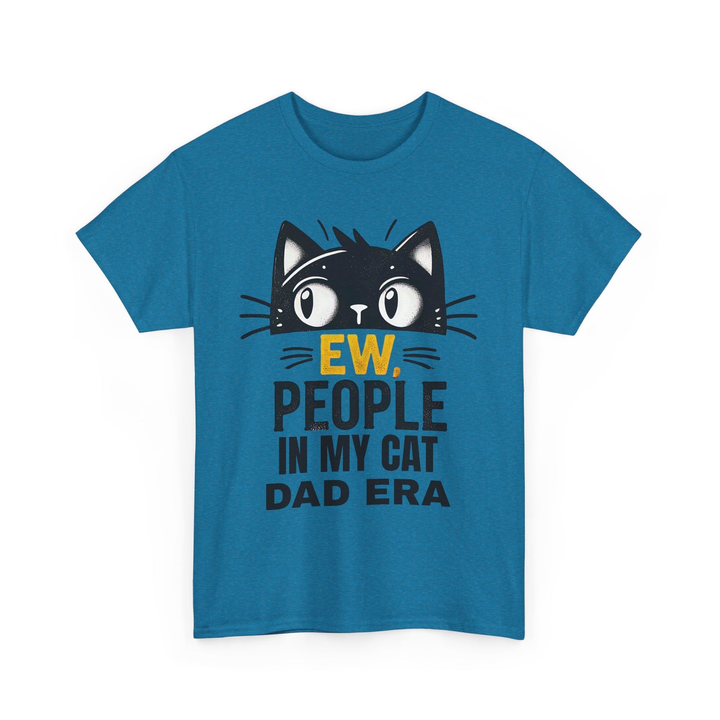 PEOPLE IN MY CAT DAD ERA Unisex Heavy Cotton Tee