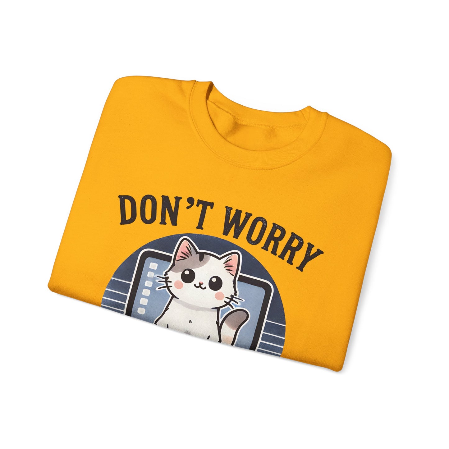 Cat Tech Support Crewneck Sweatshirt