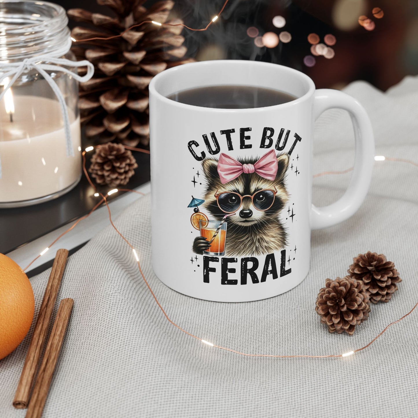 Cute But Feral Cat Mug