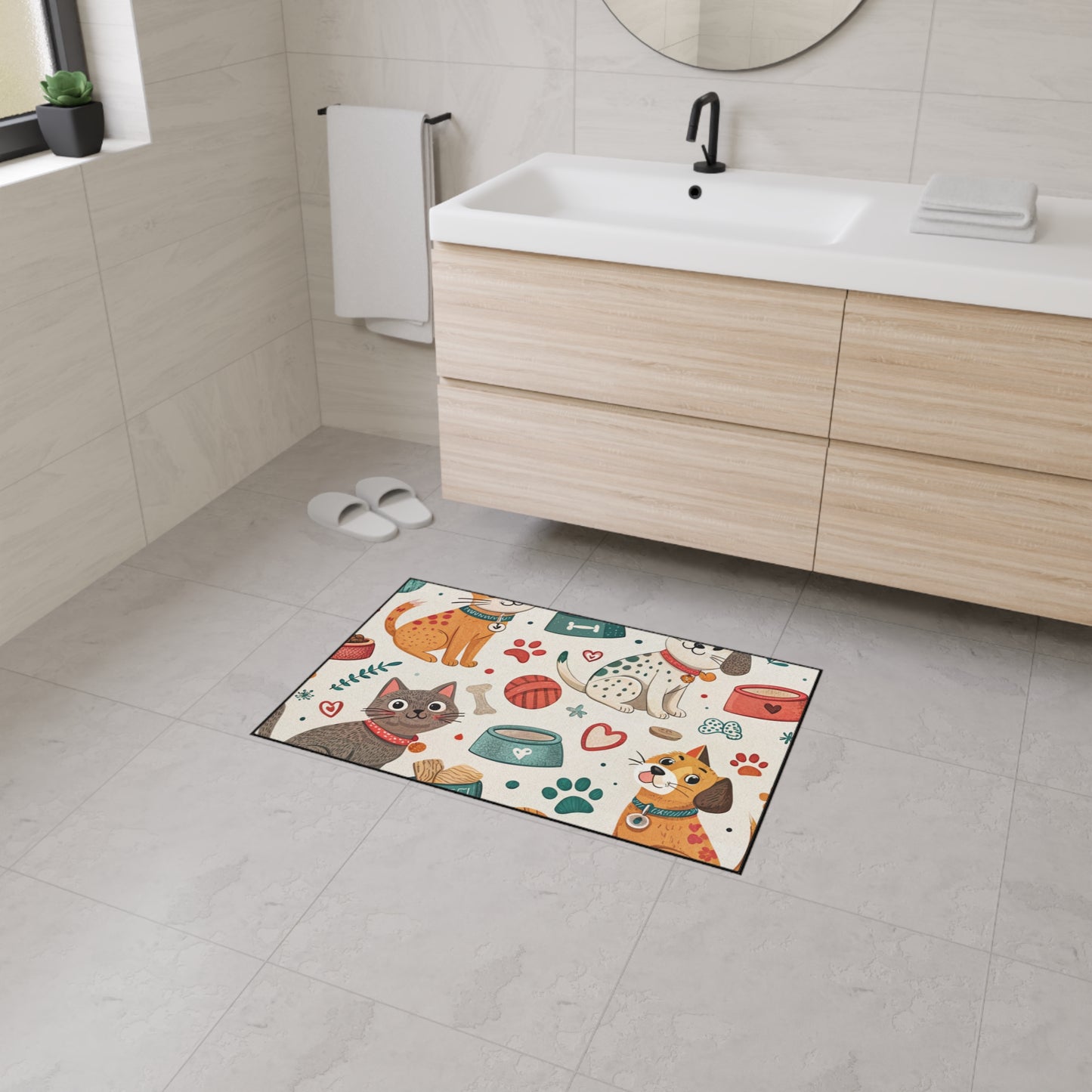 Cute Pet Themed Heavy Duty Floor Mat