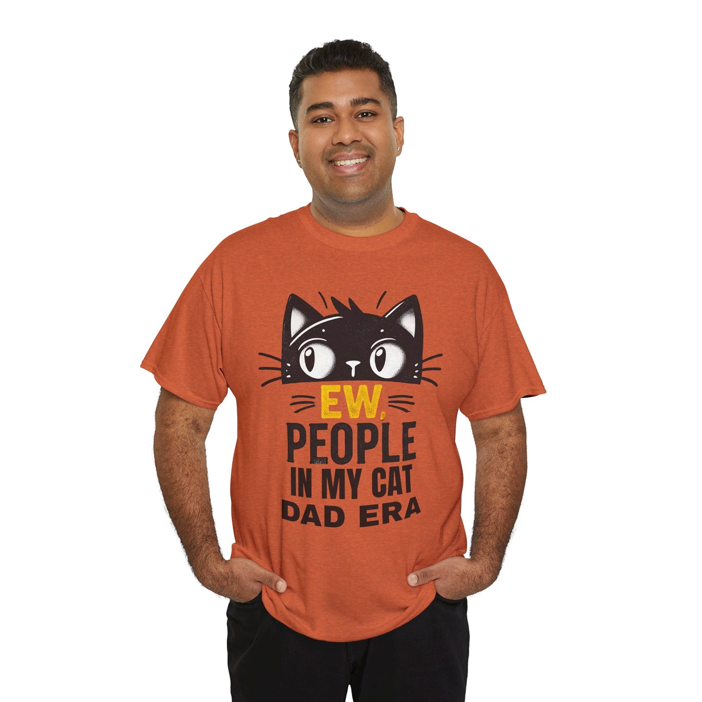 PEOPLE IN MY CAT DAD ERA Unisex Heavy Cotton Tee