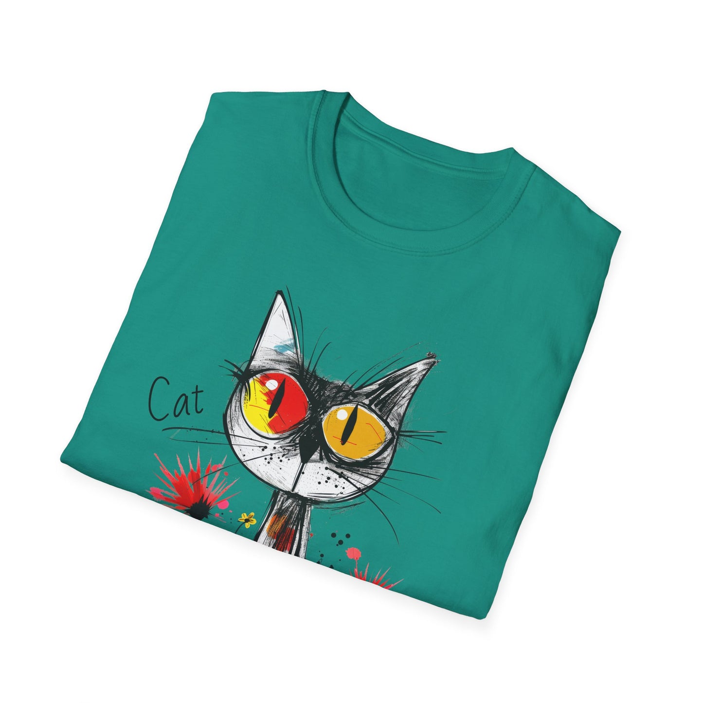 Cat Love Unisex Softstyle T-Shirt