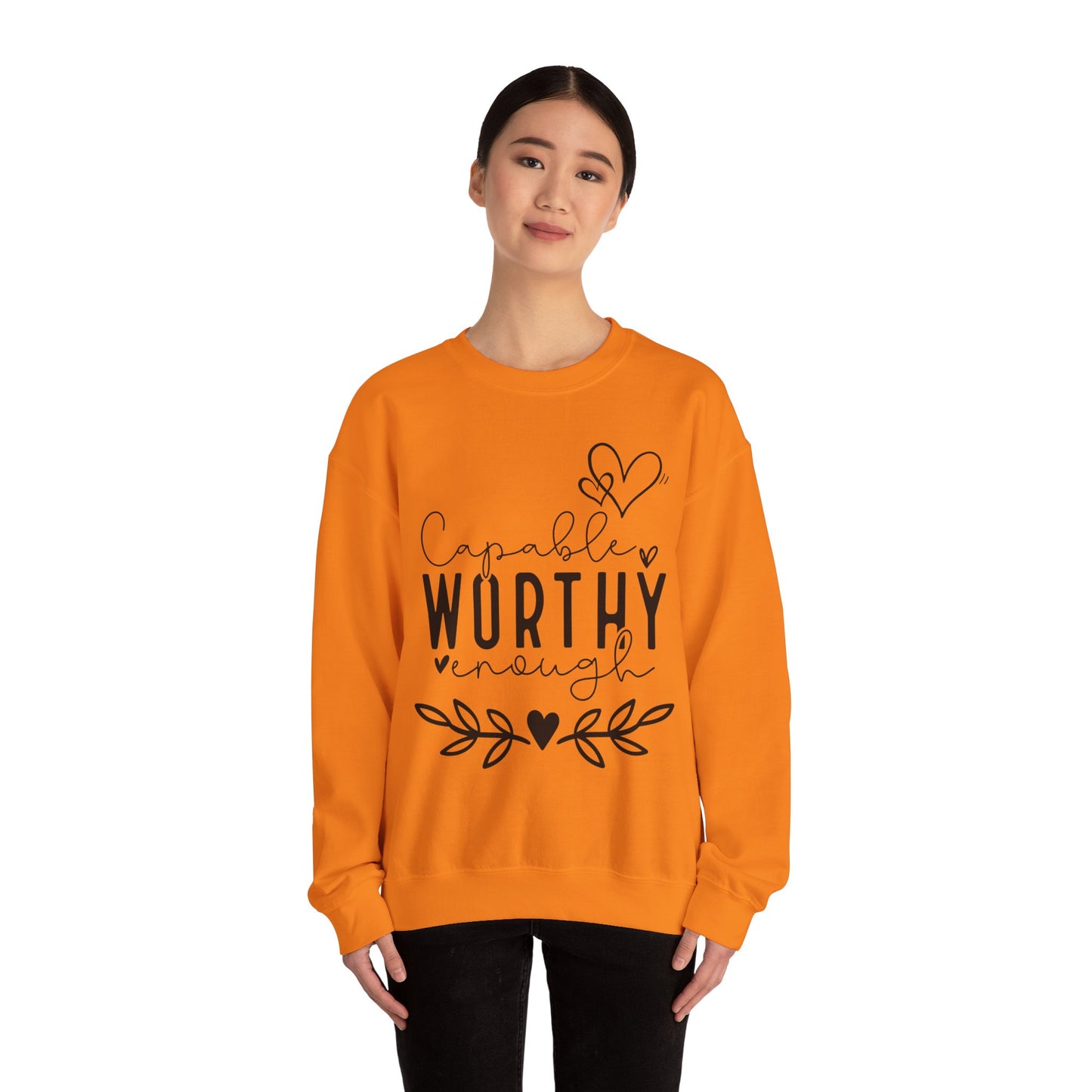 Capable & Worthy Unisex Crewneck Sweatshirt
