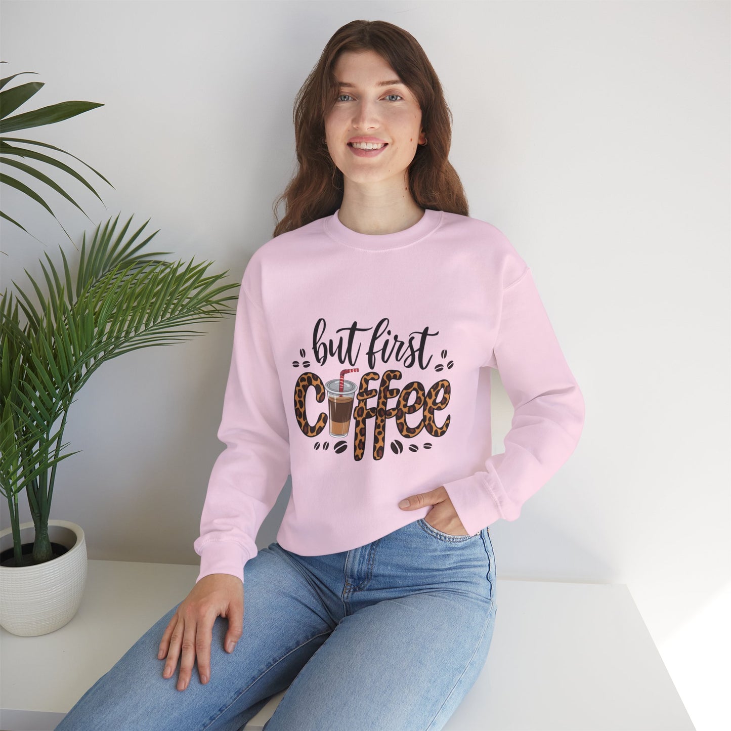 But First Coffee Crewneck Sweatshirt