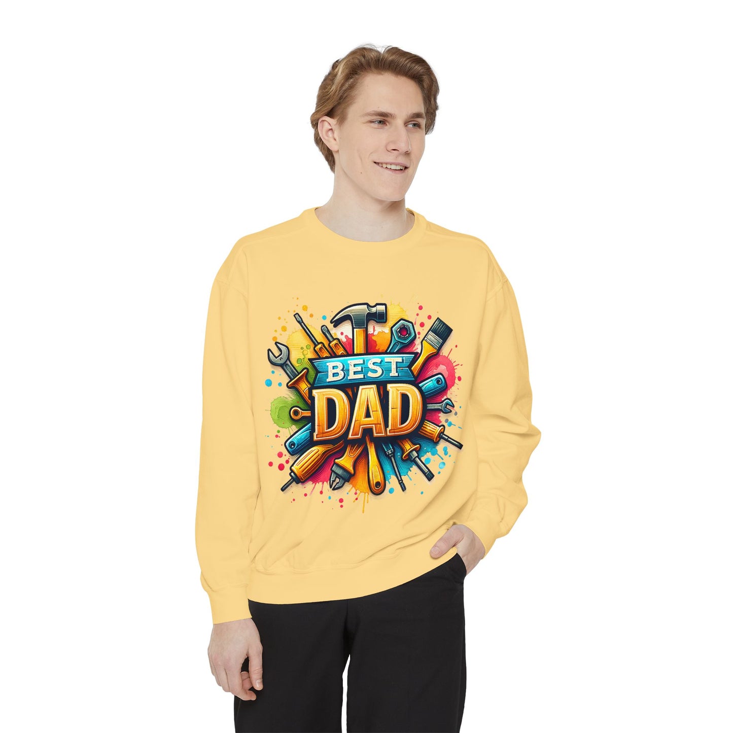 Best Dad Garment-Dyed Sweatshirt