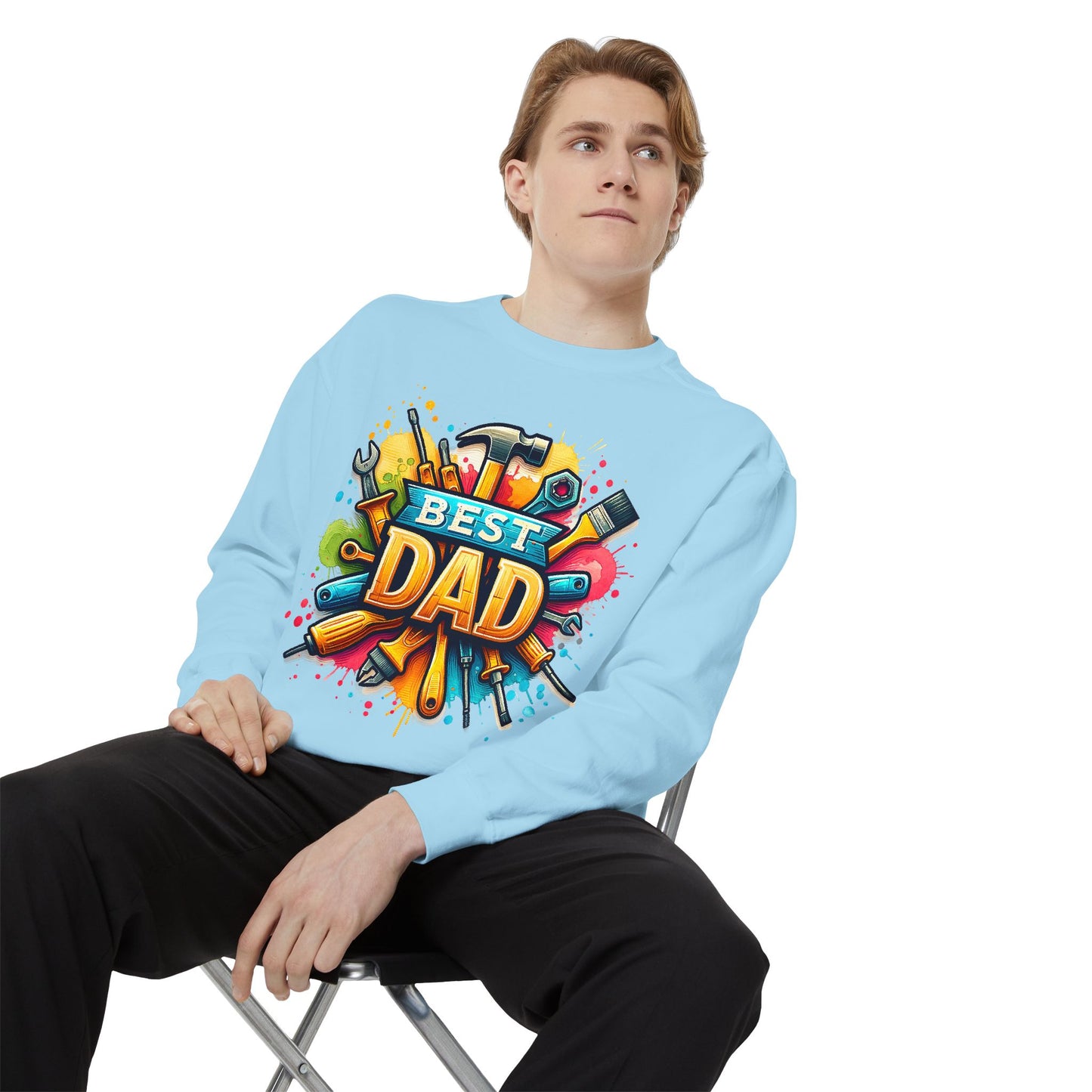 Best Dad Garment-Dyed Sweatshirt