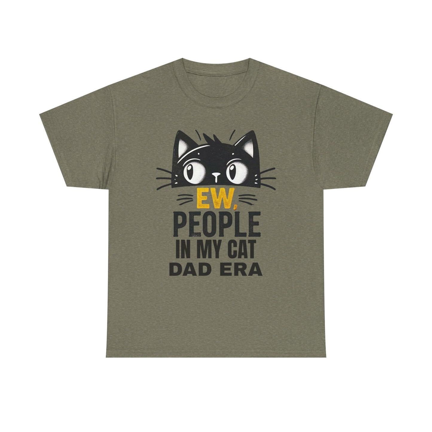 PEOPLE IN MY CAT DAD ERA Unisex Heavy Cotton Tee