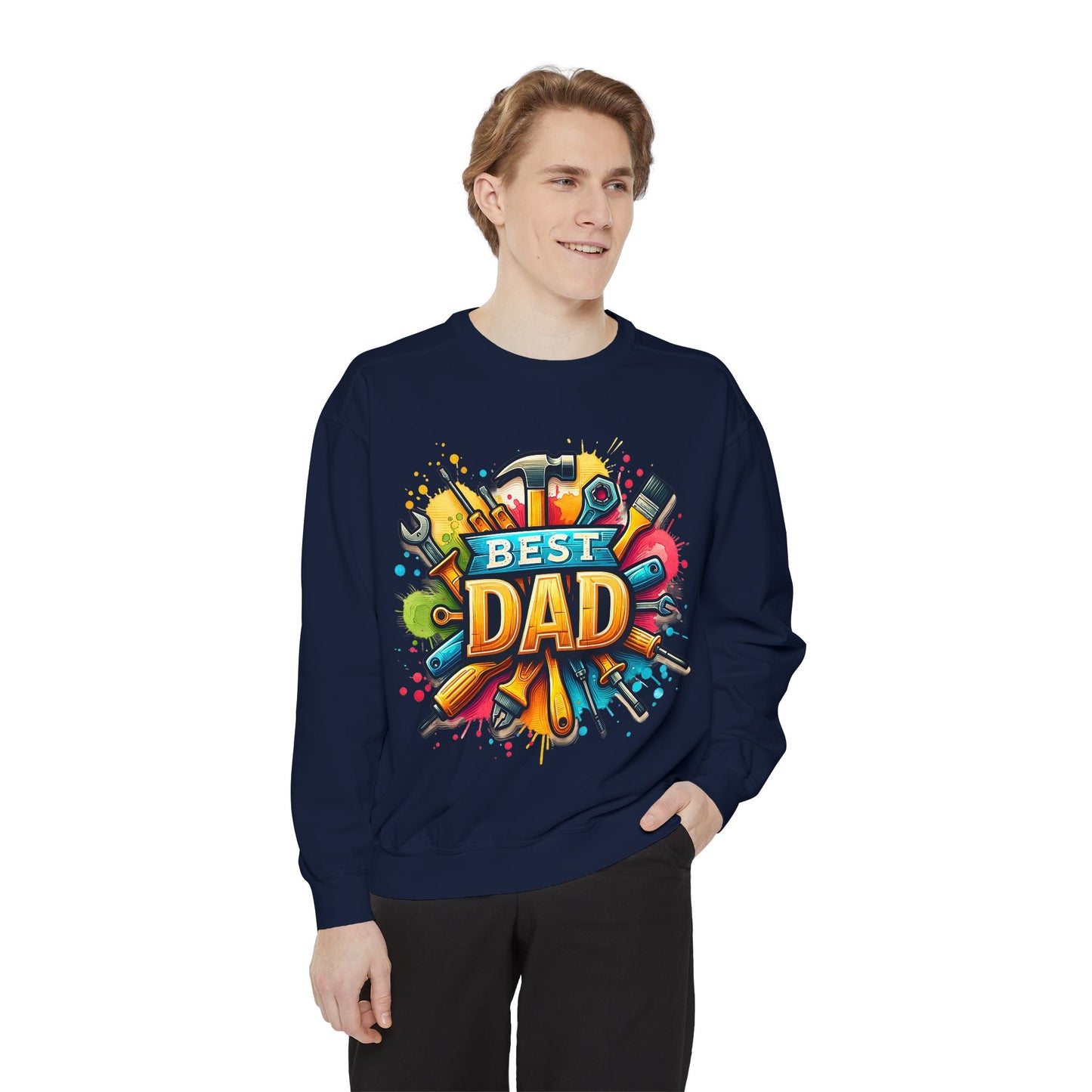 Best Dad Garment-Dyed Sweatshirt