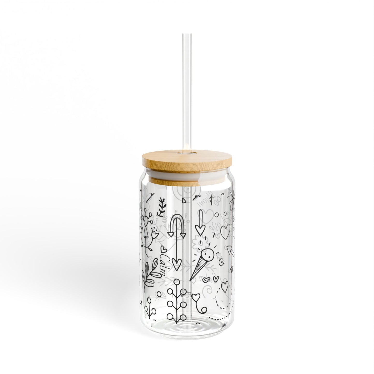 Arrows, stars, love Glass