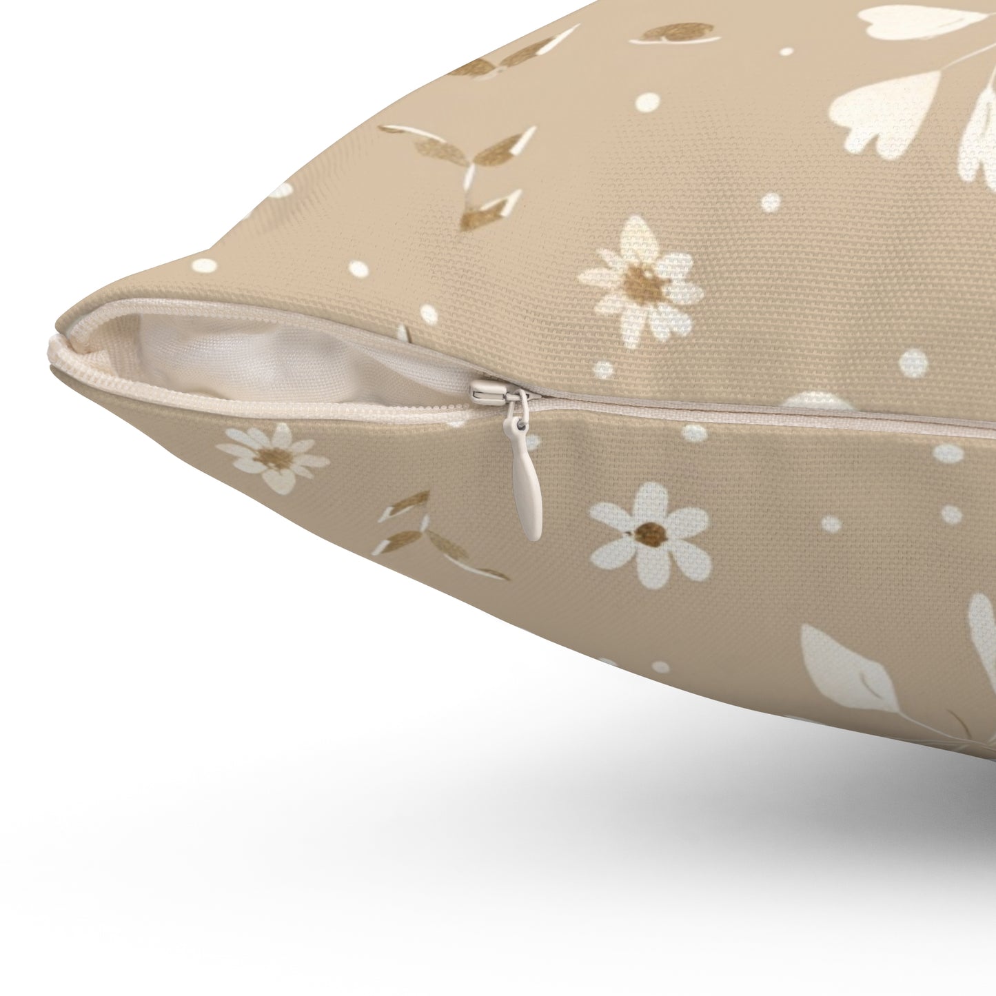 Floral Bow Accent Pillow