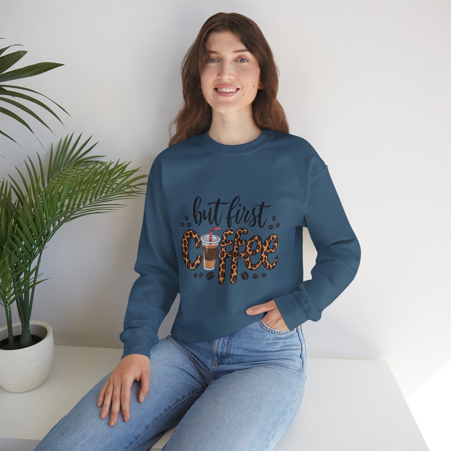 But First Coffee Crewneck Sweatshirt