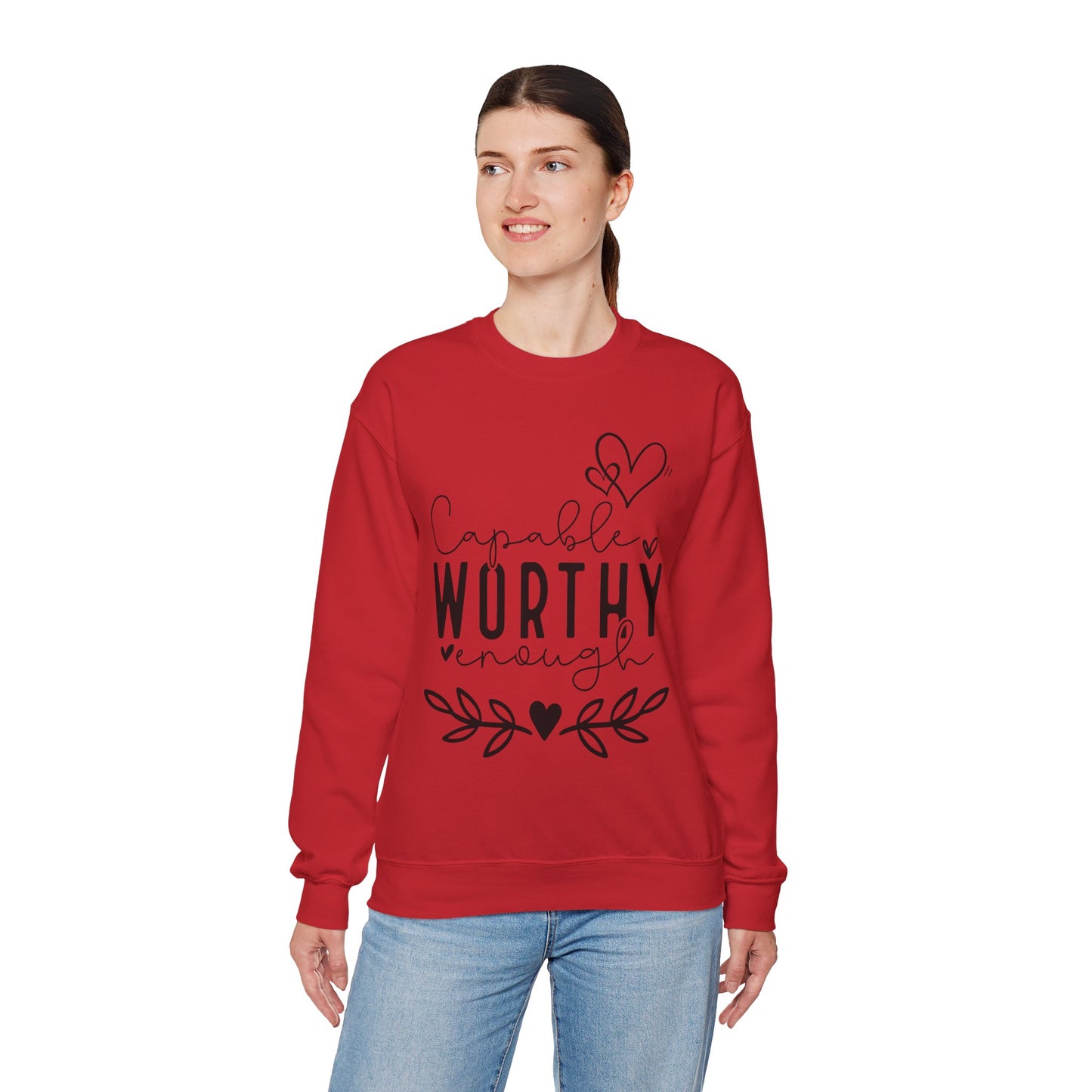 Capable & Worthy Unisex Crewneck Sweatshirt