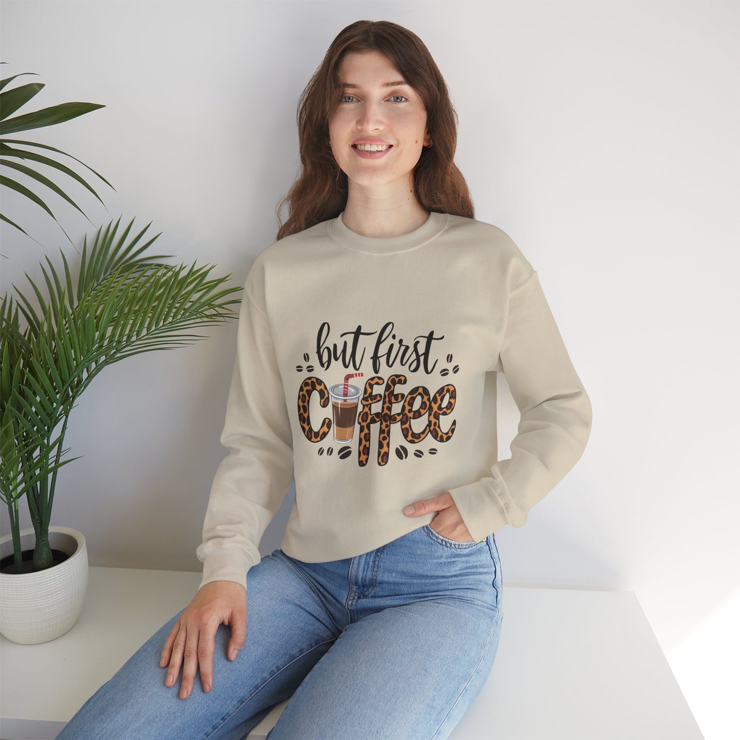 But First Coffee Crewneck Sweatshirt