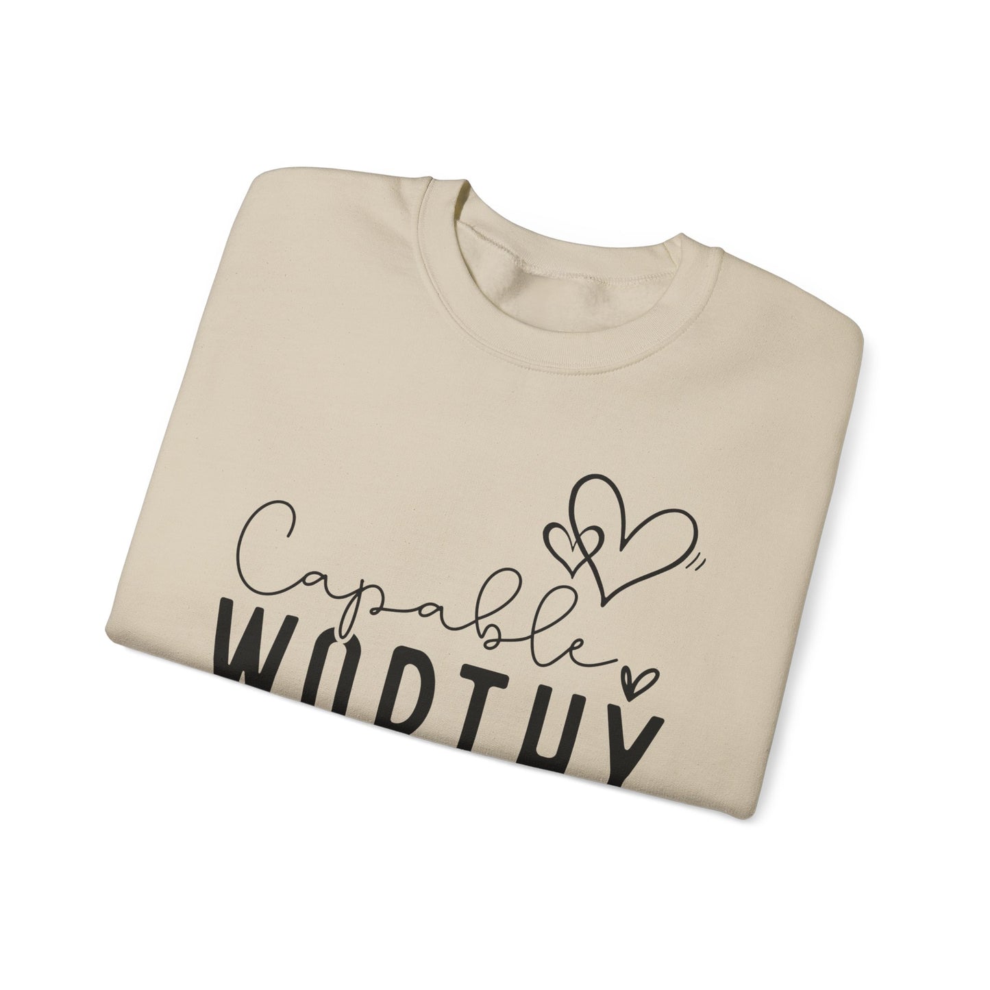 Capable & Worthy Unisex Crewneck Sweatshirt