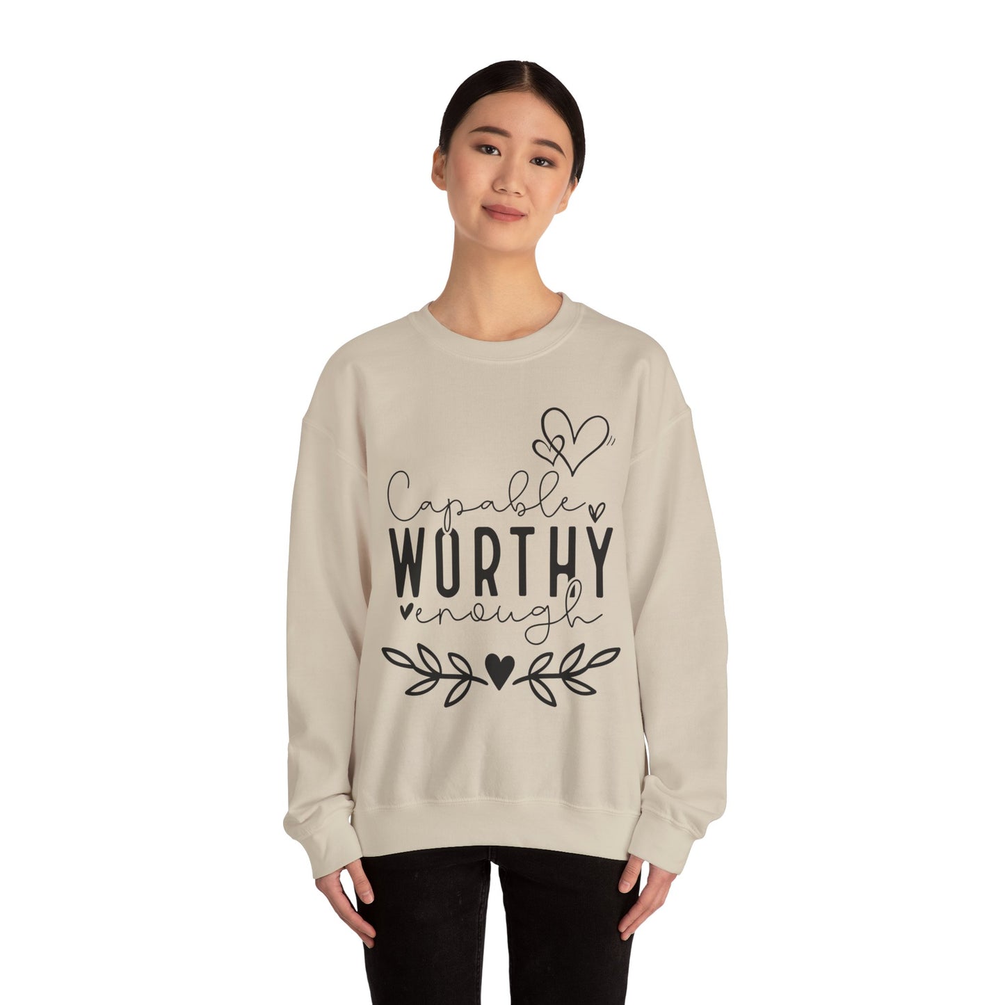 Capable & Worthy Unisex Crewneck Sweatshirt