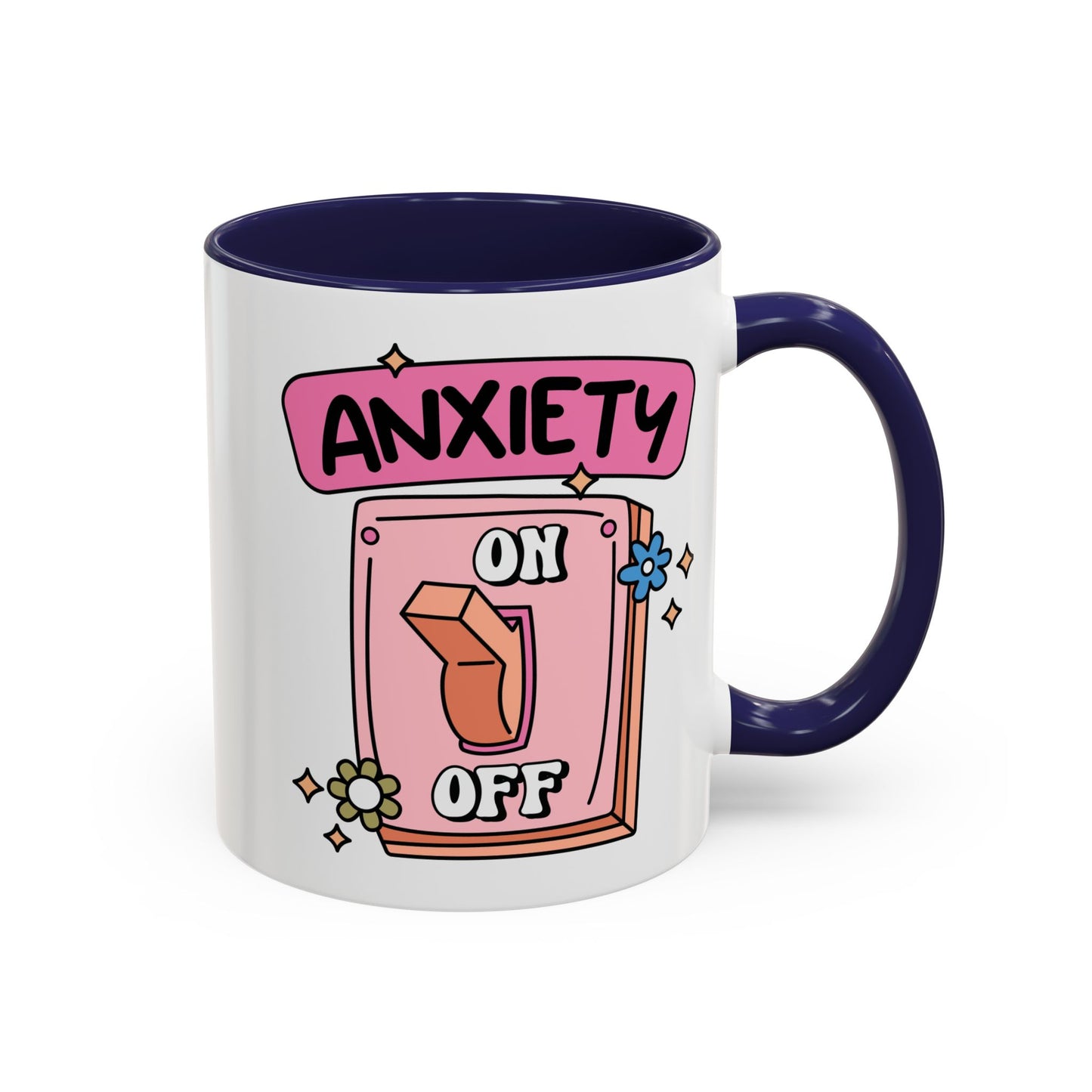 Anxiety On/Off Accent Coffee Mug