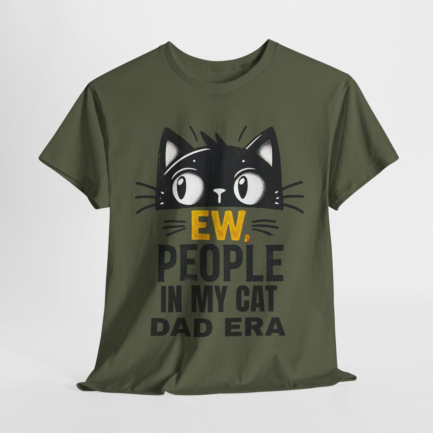 PEOPLE IN MY CAT DAD ERA Unisex Heavy Cotton Tee