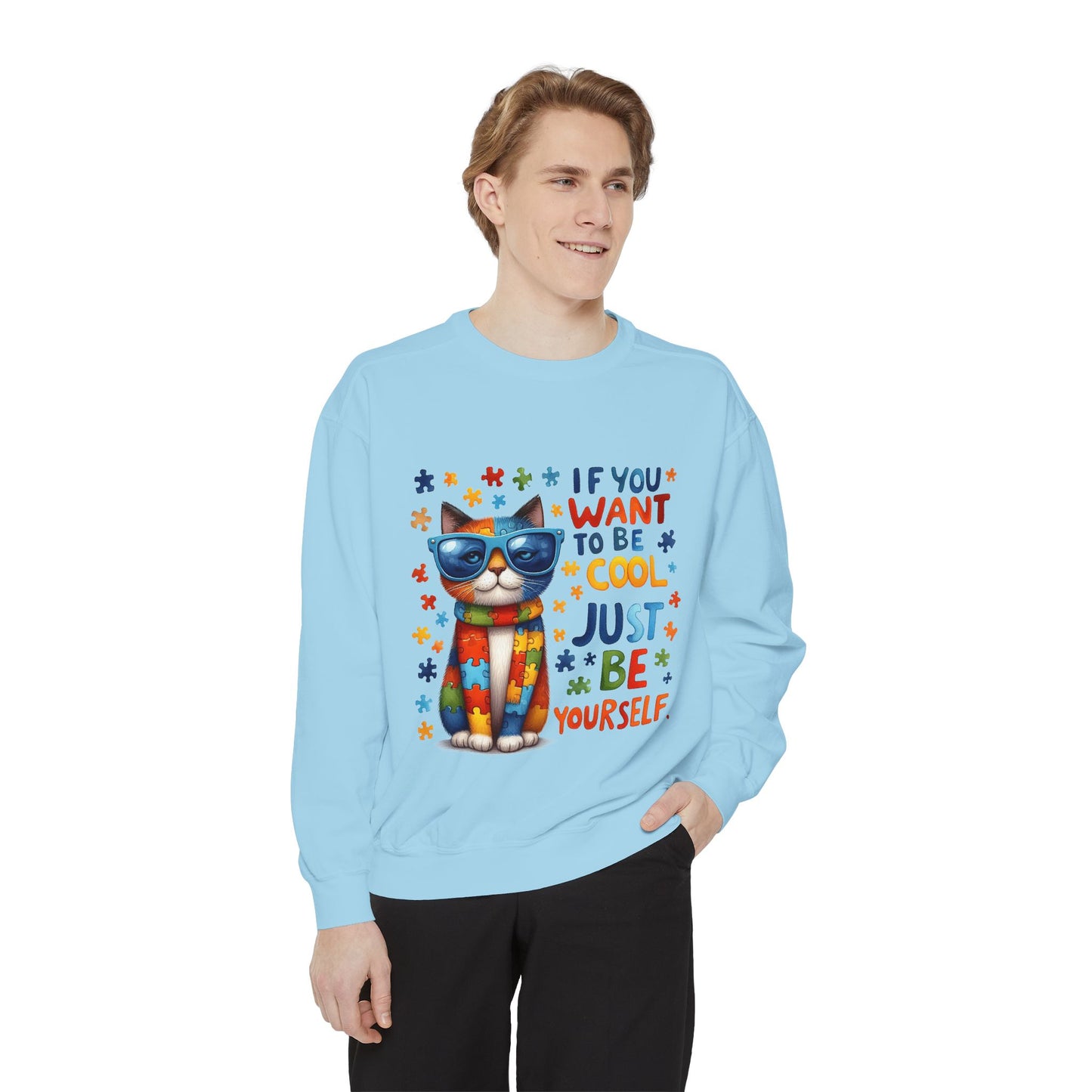 Cool Cat Inspirational Sweatshirt