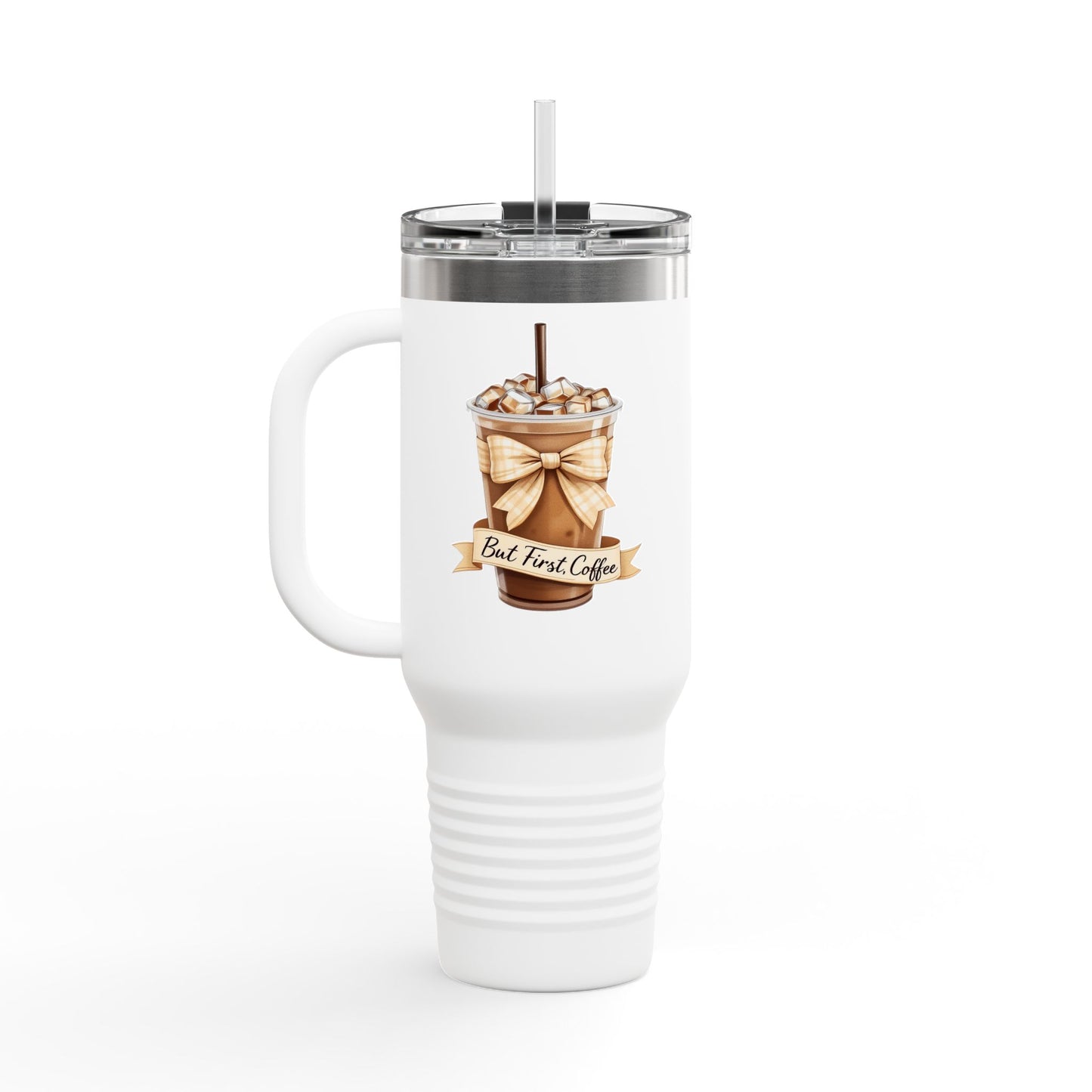 But First Coffee Insulated Travel Mug