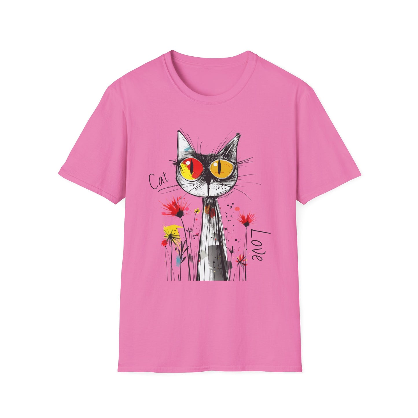 Cat Love Unisex Softstyle T-Shirt