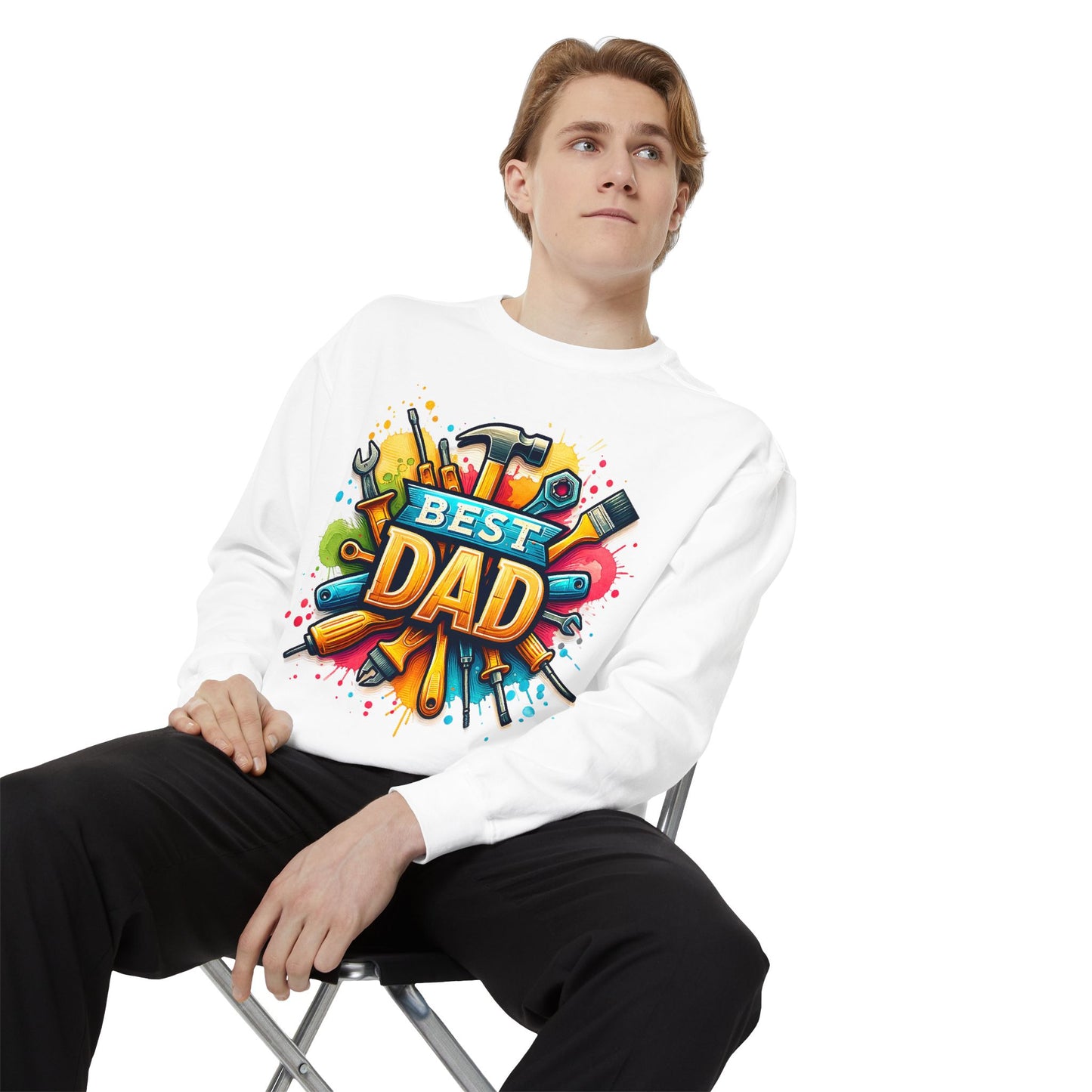 Best Dad Garment-Dyed Sweatshirt