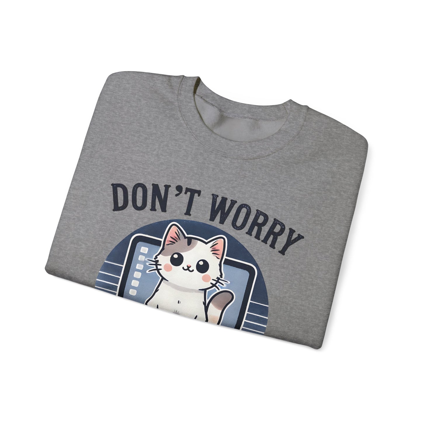 Cat Tech Support Crewneck Sweatshirt